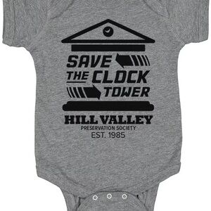Save the Clock Tower Baby Onesie 3-6 months NWT
